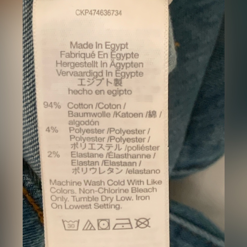 Madewell Mid Rise Kick Out Crop Flare Jeans Blue 29 - Picture 10 of 10
